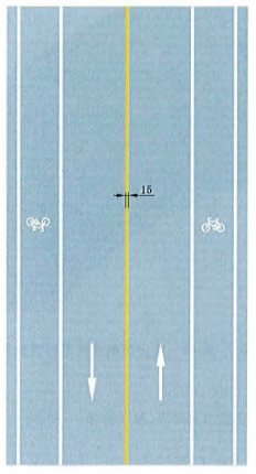 黄色单实线禁止跨越对向车行道分界线